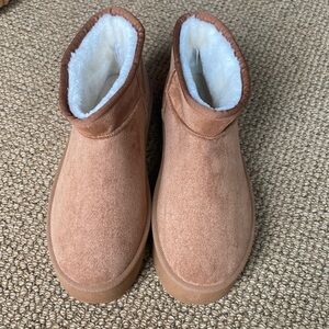 Olivia and Kate flat heel platform booties NWT